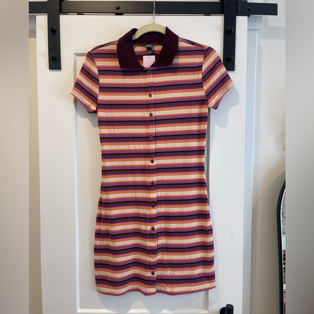 Wild Fable Multicolor Striped Mini Dress